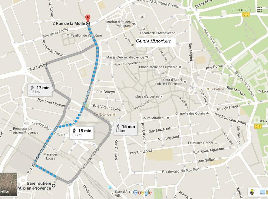 Aix En Provence Studio Climatise En Centre Ville 普罗旺斯地区艾克斯 外观 照片